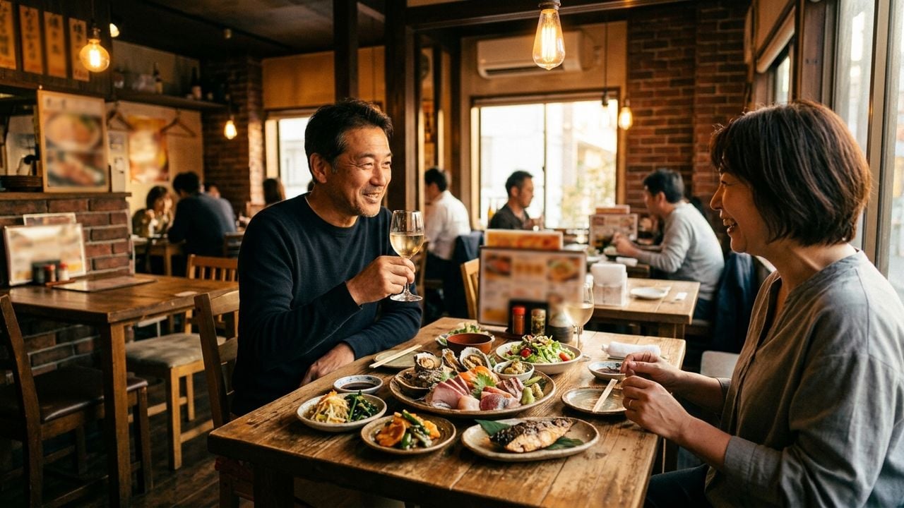 夫婦でゆっくり魚介とワインを楽しんだ事例｜若松河田で過ごす大人の夕食 | 三陸ワイン食堂　ケラッセ東京
